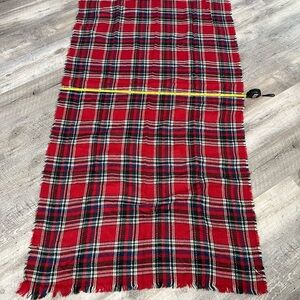 Red Plaid Blanket Scarf